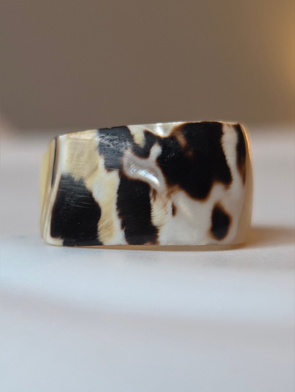 Vintage Cone Shell Band Ring Sz 7 Mermaidcore Boho Nature Festival Statement 🐚